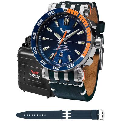 Zegarek Męski Vostok Europe NH35A-575A715 niebieski Zegarek Męski Vostok Europe NH35A-575A715 niebieski