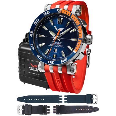 Zegarek Męski Vostok Europe NH35A-575A715SR czerwony Zegarek Męski Vostok Europe NH35A-575A715SR czerwony