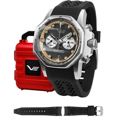 Zegarek Męski Vostok Europe VK64-640A698S czarny Zegarek Męski Vostok Europe VK64-640A698S czarny
