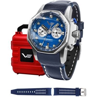 Zegarek Męski Vostok Europe VK64-640A700 niebieski Zegarek Męski Vostok Europe VK64-640A700 niebieski