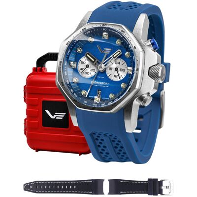 Zegarek Męski Vostok Europe VK64-640A700S niebieski Zegarek Męski Vostok Europe VK64-640A700S niebieski