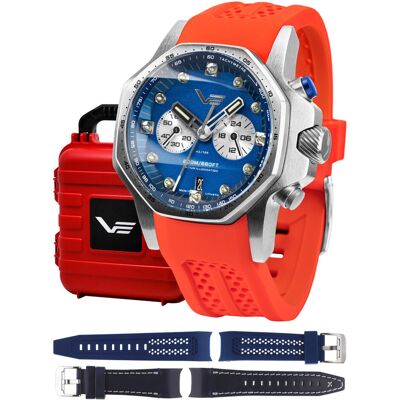 Zegarek Męski Vostok Europe VK64-640A700SR czerwony Zegarek Męski Vostok Europe VK64-640A700SR czerwony