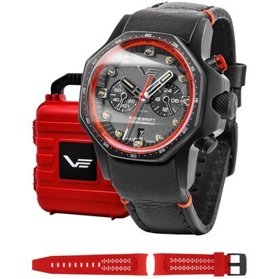 Zegarek Męski Vostok Europe VK64-640C699 czarny Zegarek Męski Vostok Europe VK64-640C699 czarny