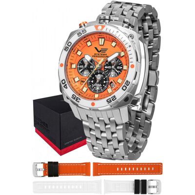 Zegarek Męski Vostok Europe VK67-650A723B srebrny Zegarek Męski Vostok Europe VK67-650A723B srebrny
