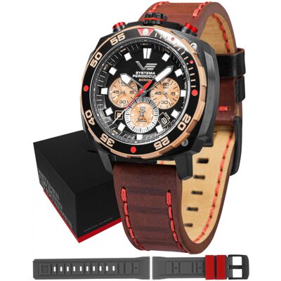 Zegarek Męski Vostok Europe VK67-650E721 brązowy Zegarek Męski Vostok Europe VK67-650E721 brązowy