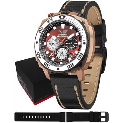 Zegarek Męski Vostok Europe VK67-650E724 czarny Zegarek Męski Vostok Europe VK67-650E724 czarny