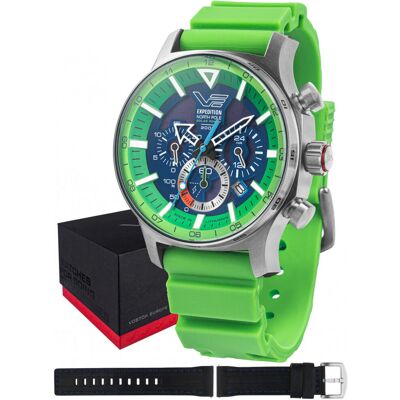 Zegarek Męski Vostok Europe VR42-595A733S zielony Zegarek Męski Vostok Europe VR42-595A733S zielony