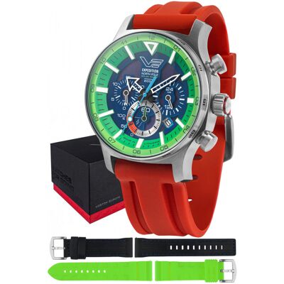 Zegarek Męski Vostok Europe VR42-595A733SR czerwony Zegarek Męski Vostok Europe VR42-595A733SR czerwony