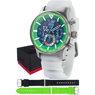 Zegarek Męski Vostok Europe VR42-595A733SWL biały Zegarek Męski Vostok Europe VR42-595A733SWL biały