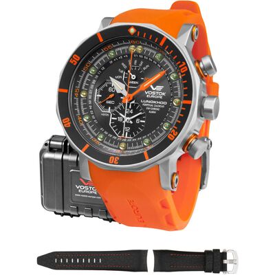 Zegarek Męski Vostok Europe YM86-620A506S pomarańczowy Zegarek Męski Vostok Europe YM86-620A506S pomarańczowy