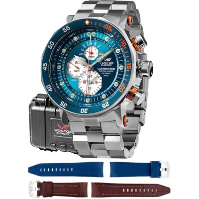 Zegarek Męski Vostok Europe YM86-620A636B srebrny Zegarek Męski Vostok Europe YM86-620A636B srebrny