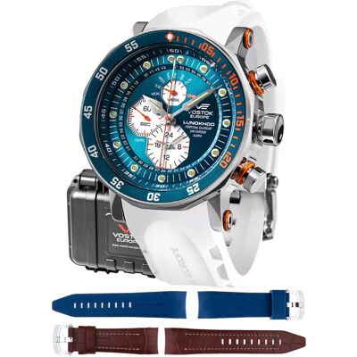 Zegarek Męski Vostok Europe YM86-620A636SW niebieski Zegarek Męski Vostok Europe YM86-620A636SW niebieski