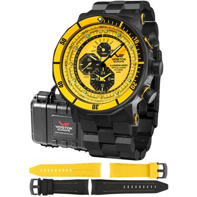 Zegarek Męski Vostok Europe YM86-620C504B czarny Zegarek Męski Vostok Europe YM86-620C504B czarny