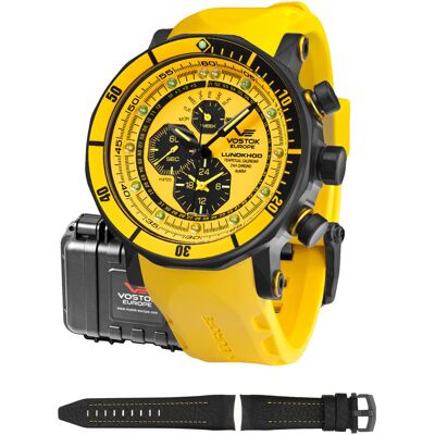 Zegarek Męski Vostok Europe YM86-620C504S żółty Zegarek Męski Vostok Europe YM86-620C504S żółty