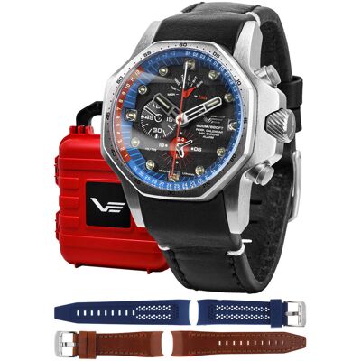 Zegarek Męski Vostok Europe YM86-640A696BL czarny Zegarek Męski Vostok Europe YM86-640A696BL czarny