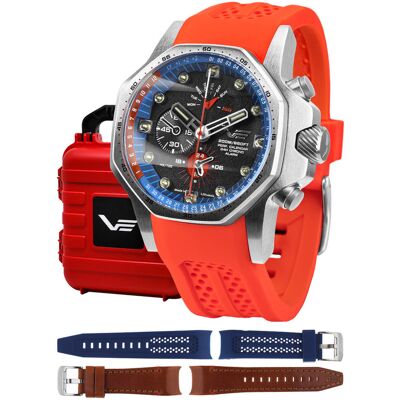 Zegarek Męski Vostok Europe YM86-640A696SR czerwony Zegarek Męski Vostok Europe YM86-640A696SR czerwony