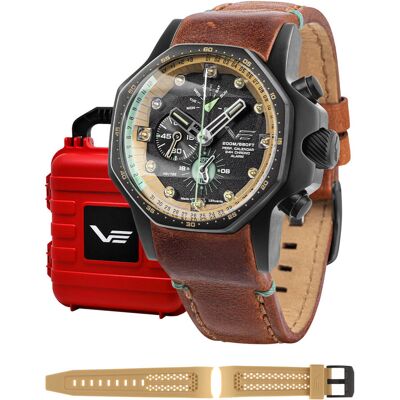 Zegarek Męski Vostok Europe YM86-640C697 brązowy Zegarek Męski Vostok Europe YM86-640C697 brązowy