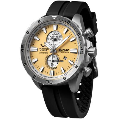 Zegarek Męski Vostok Europe YM8J-320A655S czarny Zegarek Męski Vostok Europe YM8J-320A655S czarny