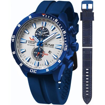 Zegarek Męski Vostok Europe YM8J-320D657Sv1 niebieski Zegarek Męski Vostok Europe YM8J-320D657Sv1 niebieski