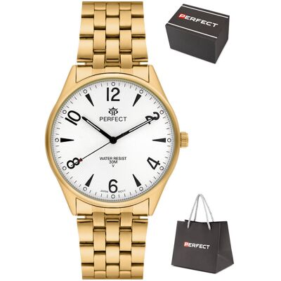 Zegarek Perfect M141-07 męski klasyczny czytelny 42 mm Zegarek Perfect M141-07 męski klasyczny czytelny 42 mm