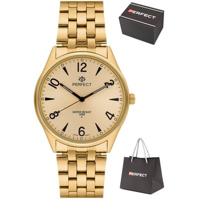 Zegarek Perfect M141-08 męski klasyczny czytelny 42 mm Zegarek Perfect M141-08 męski klasyczny czytelny 42 mm