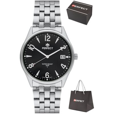 Zegarek Perfect M141T-02 męski klasyczny czytelny 42 mm Zegarek Perfect M141T-02 męski klasyczny czytelny 42 mm