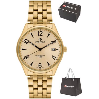 Zegarek Perfect M141T-08 męski klasyczny czytelny 42 mm Zegarek Perfect M141T-08 męski klasyczny czytelny 42 mm