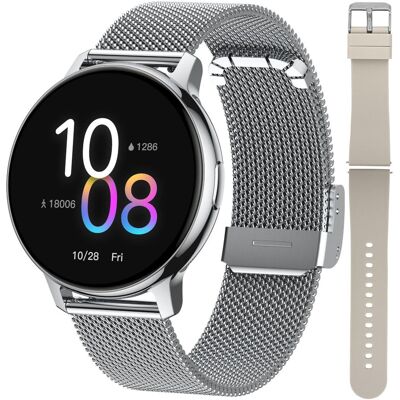 Zegarek Smartwatch Damski Hagen Hb37.111.1411.5312-Set Srebrny Zegarek Smartwatch Damski Hagen Hb37.111.1411.5312-Set Srebrny