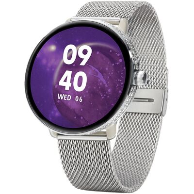 Zegarek Smartwatch Damski Hagen Hb39.111.1411 Srebrny Zegarek Smartwatch Damski Hagen Hb39.111.1411 Srebrny