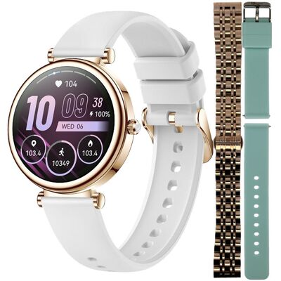 Zegarek Smartwatch Damski Hagen Hb40.210.532.1210-Set Biały Zegarek Smartwatch Damski Hagen Hb40.210.532.1210-Set Biały