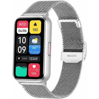Zegarek Smartwatch Damski Hagen Hb52.111.1411 Srebrny Zegarek Smartwatch Damski Hagen Hb52.111.1411 Srebrny