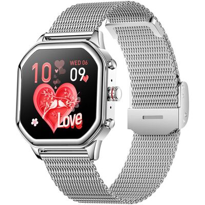 Zegarek Smartwatch Damski Hagen Hc84.111.1411 Srebrny Zegarek Smartwatch Damski Hagen Hc84.111.1411 Srebrny