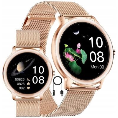 Rubicon Zegarek Smartwatch Damski Kroki Ciśnienie + Grawer Rubicon Zegarek Smartwatch Damski Kroki Ciśnienie + Grawer