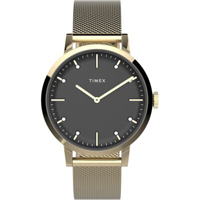 Zegarek Timex Tw2v37200 Damski Złoty Kwarcowy Zegarek Timex Tw2v37200 Damski Złoty Kwarcowy