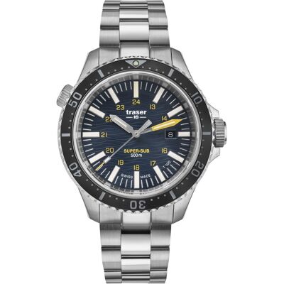 Zegarek Traser Ts-109370 Męski Srebrny Swiss Made Zegarek Traser Ts-109370 Męski Srebrny Swiss Made
