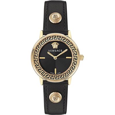 Zegarek Versace Ve2p00222 Damski Czarny Kwarcowy Zegarek Versace Ve2p00222 Damski Czarny Kwarcowy