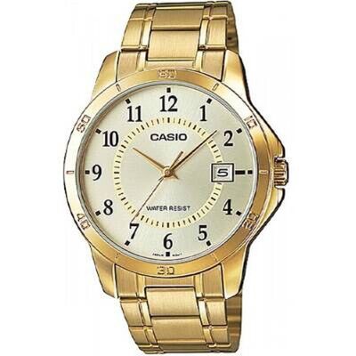 ZŁOTY ZEGAREK MĘSKI CASIO MTP-V004G-9B (zd047a) + BOX ZŁOTY ZEGAREK MĘSKI CASIO MTP-V004G-9B (zd047a) + BOX
