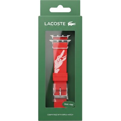 Pasek Silikonowy Lacoste Do Zegarka Apple Watch 38/40 Mm Czerwony Pasek Silikonowy Lacoste Do Zegarka Apple Watch 38/40 Mm Czerwony