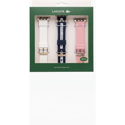 Pasek Silikonowy Lacoste Do Zegarka Apple Watch 38/40 Mm Zestaw 3 Sztuki Pasek Silikonowy Lacoste Do Zegarka Apple Watch 38/40 Mm Zestaw 3 Sztuki