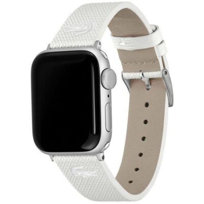 Pasek Skórzany Lacoste Do Zegarka Apple Watch 38/40 Mm Biały Pasek Skórzany Lacoste Do Zegarka Apple Watch 38/40 Mm Biały