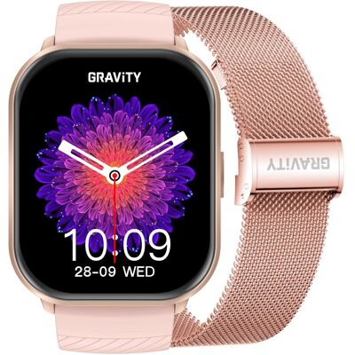 Smartwatch Damski Gravity Gt43-1 - Dodatkowy Pasek (Sg054a) Smartwatch Damski Gravity Gt43-1 - Dodatkowy Pasek (Sg054a)