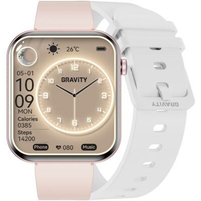 Smartwatch Damski Gravity Gt45-3- Dodatkowy Pasek (Sg059c) Smartwatch Damski Gravity Gt45-3- Dodatkowy Pasek (Sg059c)