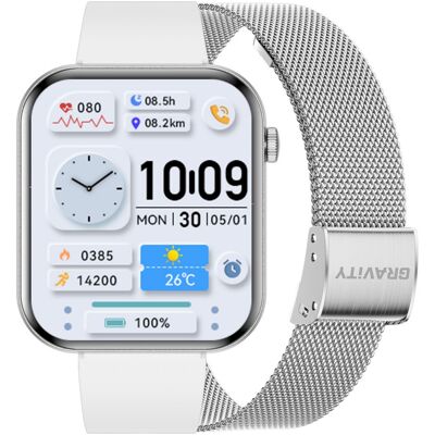 Smartwatch Damski Gravity Gt45-4- Dodatkowa Bransoleta (Sg059d) Smartwatch Damski Gravity Gt45-4- Dodatkowa Bransoleta (Sg059d)