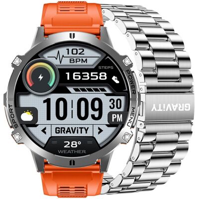 Smartwatch Męski Gravity Gt42-4 - Amoled, Dodatkowa Bransoleta (Sg056d) Smartwatch Męski Gravity Gt42-4 - Amoled, Dodatkowa Bransoleta (Sg056d)