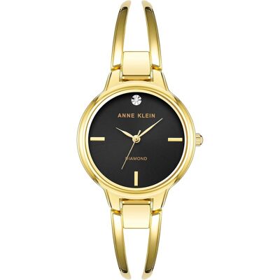 Zegarek Damski Anne Klein Ak-2626bkgb Złoty Zegarek Damski Anne Klein Ak-2626bkgb Złoty