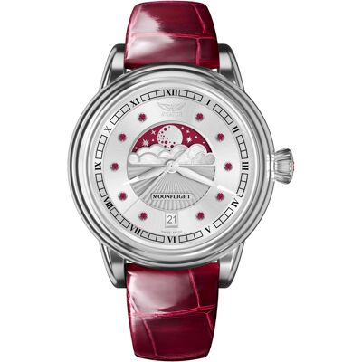 Zegarek Damski Aviator V.1.33.0.419.4 Czerwony Zegarek Damski Aviator V.1.33.0.419.4 Czerwony