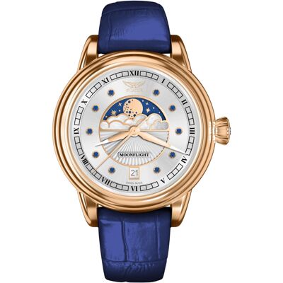 Zegarek Damski Aviator V.1.33.2.416.4 Niebieski Zegarek Damski Aviator V.1.33.2.416.4 Niebieski
