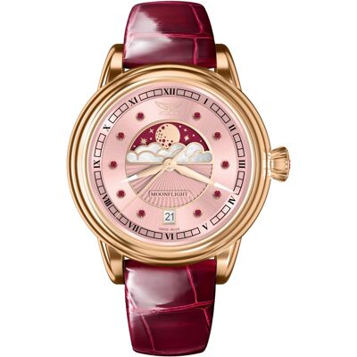 Zegarek Damski Aviator V.1.33.2.418.4 Czerwony Zegarek Damski Aviator V.1.33.2.418.4 Czerwony