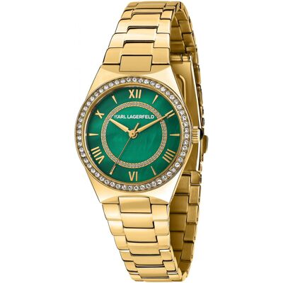 Zegarek Damski Karl Lagerfeld R0553105502 Złoty Zegarek Damski Karl Lagerfeld R0553105502 Złoty
