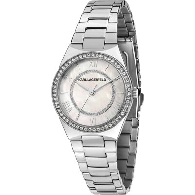 Zegarek Damski Karl Lagerfeld R0553105506 Srebrny Zegarek Damski Karl Lagerfeld R0553105506 Srebrny